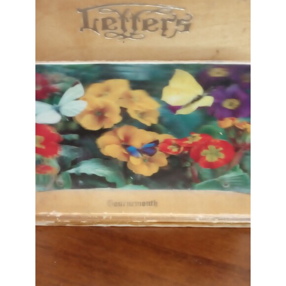 Vintage Avon Company Floral Letter Holder ~ Southampton England - Picture 3 of 4